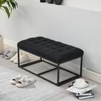 Storage Ottoman Bench, Foot Rest with Legs, 16 x 30 x 16.1 Inches, End of Bed Bench, Storage Chest, Load up to 660 lb
