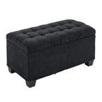Storage Ottoman Bench, Foot Rest with Legs, 16 x 30 x 16.1 Inches, End of Bed Bench, Storage Chest, Load up to 660 lb