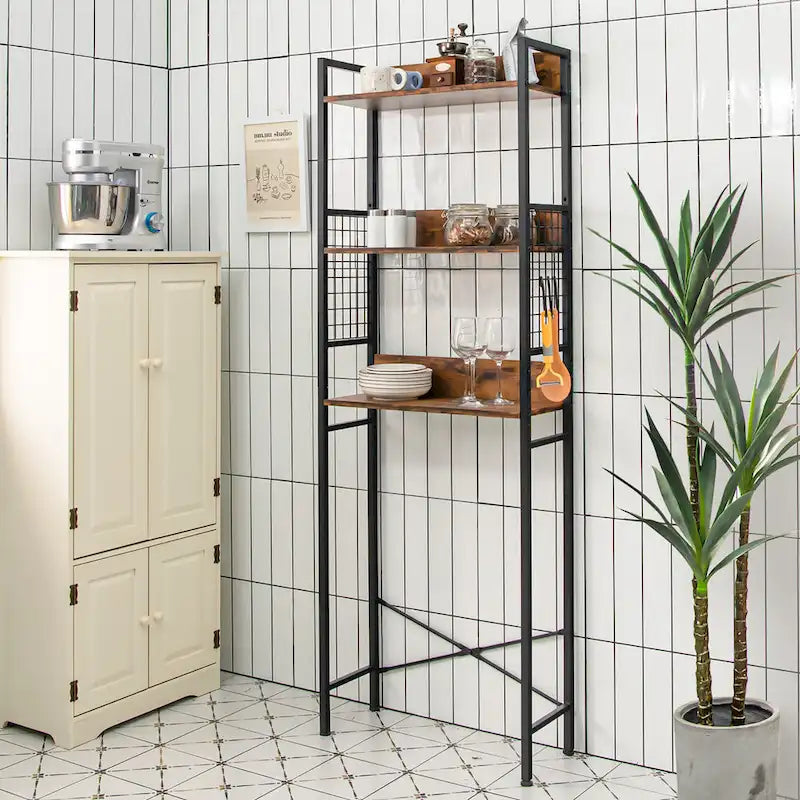 3-Tier Over-The-Toilet Storage Rack Bathroom Organizer Space - See Details