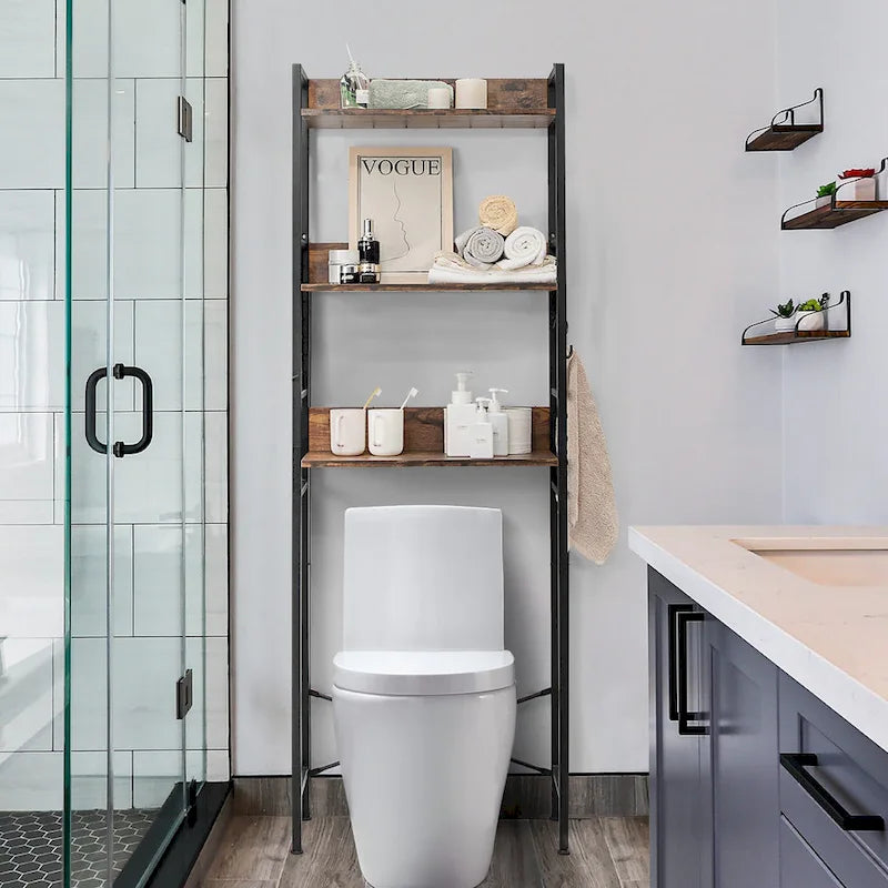 3-Tier Over-The-Toilet Storage Rack Bathroom Organizer Space - See Details
