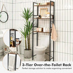 3-Tier Over-The-Toilet Storage Rack Bathroom Organizer Space - See Details