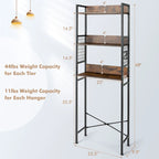 3-Tier Over-The-Toilet Storage Rack Bathroom Organizer Space - See Details