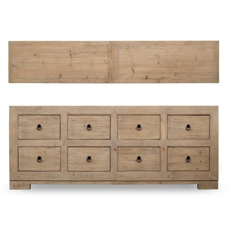Capri Chest of Drawers Weathered Natural Pine 88x18x35H