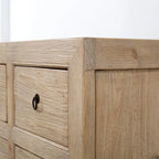 Weathered Natural Pine 8-Drawer Chest