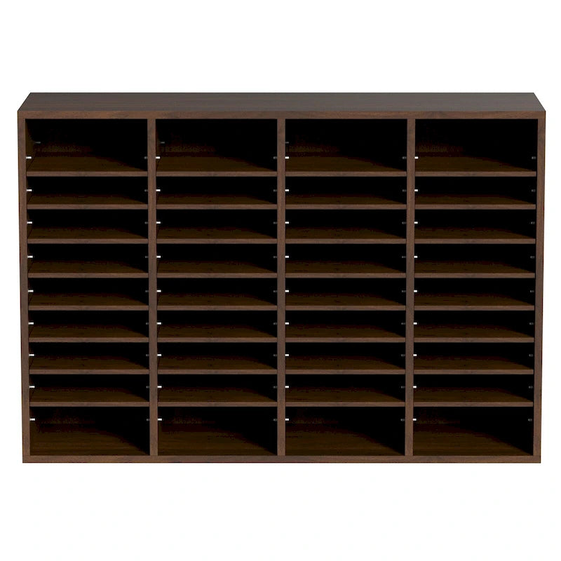 Office Mailbox Literature Organizers with 36 Compartments and Adjustable Shelves