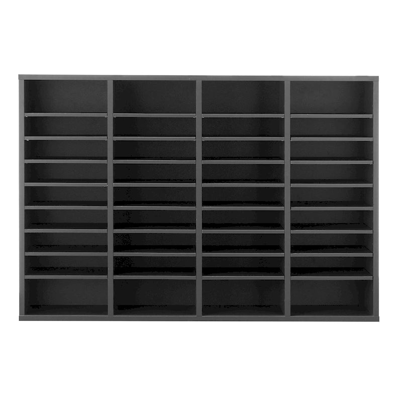 Office Mailbox Literature Organizers with 36 Compartments and Adjustable Shelves
