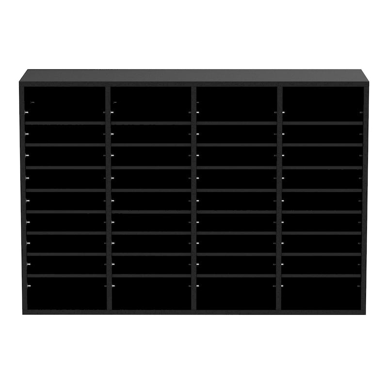 Office Mailbox Literature Organizers with 36 Compartments and Adjustable Shelves