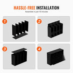 Office Mailbox Literature Organizers with 36 Compartments and Adjustable Shelves