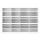 Office Mailbox Literature Organizers with 36 Compartments and Adjustable Shelves