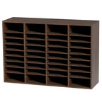 Office Mailbox Literature Organizers with 36 Compartments and Adjustable Shelves