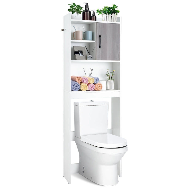 Over The Toilet Storage Cabinet Bathroom Space Saver w/ Open - See Details