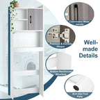 Over The Toilet Storage Cabinet Bathroom Space Saver w/ Open - See Details