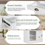 Modern Tall Bookshelf with LED Lighting and Versatile Storage Options