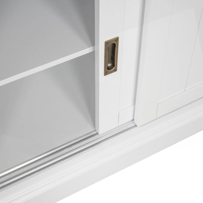 Modern Tall Bookshelf with LED Lighting and Versatile Storage Options