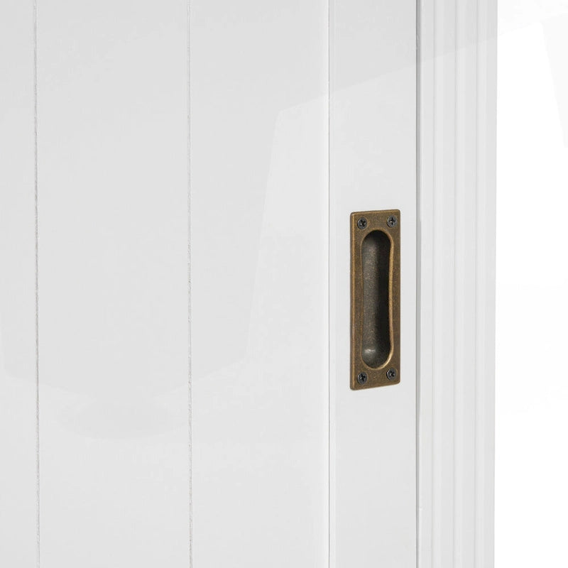 Modern Tall Bookshelf with LED Lighting and Versatile Storage Options