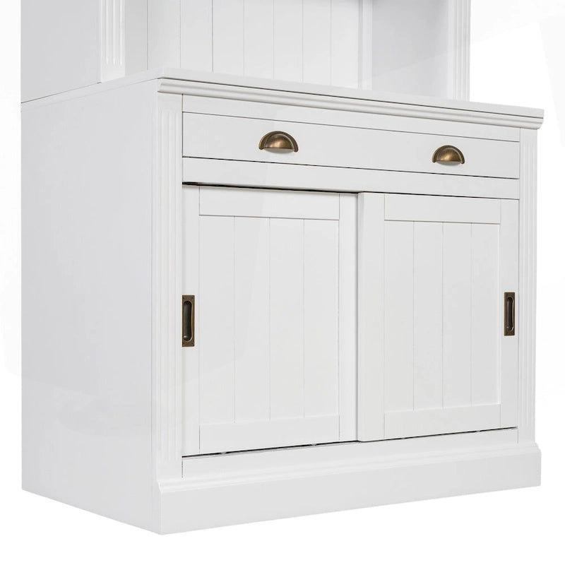 Modern Tall Bookshelf with LED Lighting and Versatile Storage Options