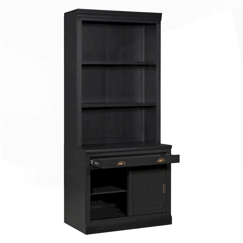 Modern Tall Bookshelf with LED Lighting and Versatile Storage Options