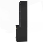 Modern Tall Bookshelf with LED Lighting and Versatile Storage Options