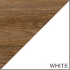 White & Walnut 2-Drawer File Cabinet - Assembled