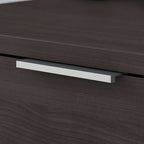 White & Walnut 2-Drawer File Cabinet - Assembled