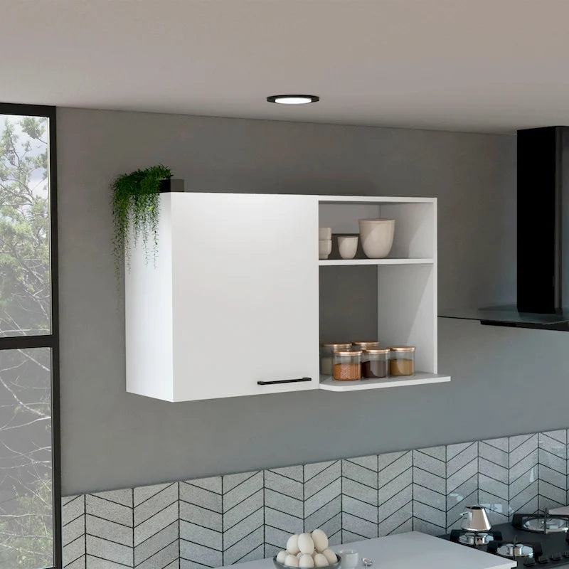 Kitchen wall cabinet, White Finish,High quality and durable