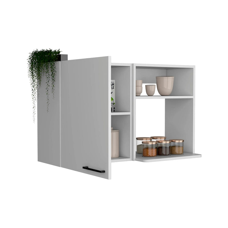 Kitchen wall cabinet, White Finish,High quality and durable
