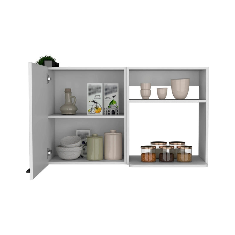 Kitchen wall cabinet, White Finish,High quality and durable
