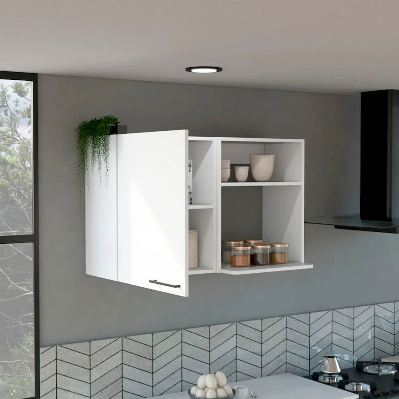 Kitchen wall cabinet, White Finish,High quality and durable