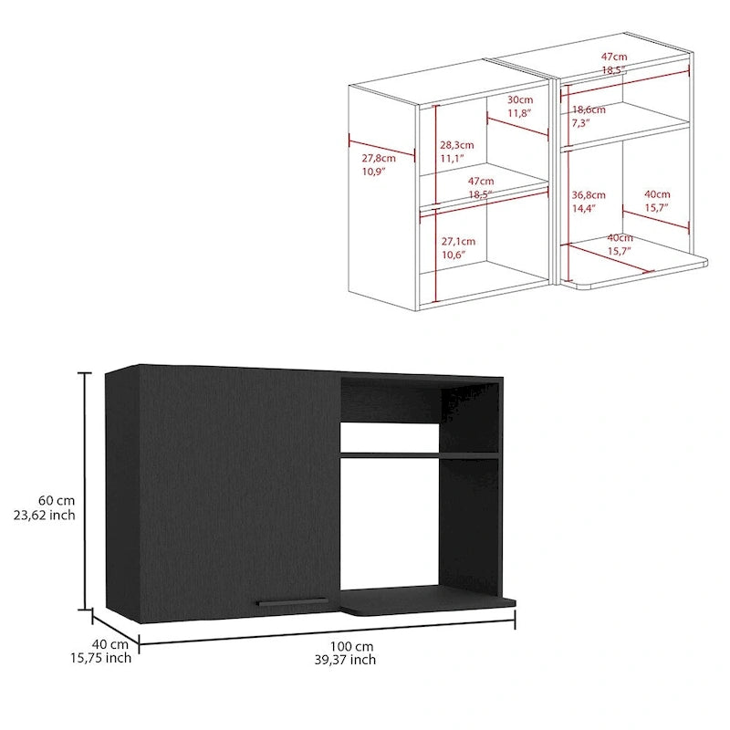 Kitchen wall cabinet, White Finish,High quality and durable