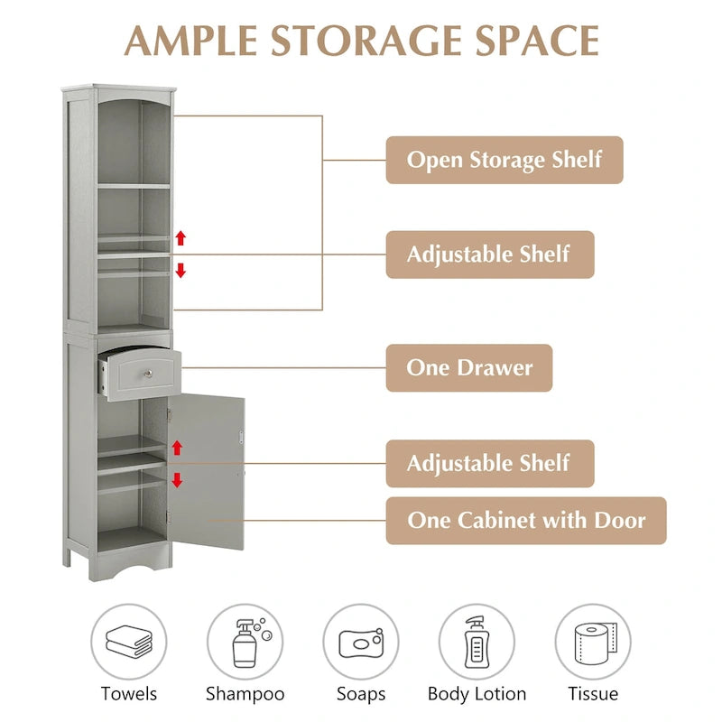 Tall Bathroom Cabinet