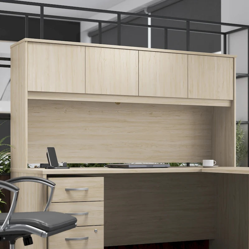 72W Office Hutch with 4 Doors