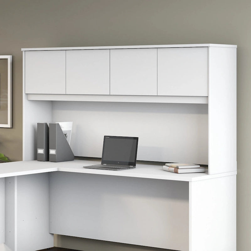 72W Office Hutch with 4 Doors