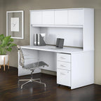 72W Office Hutch with 4 Doors