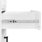 White Distressed 2-Piece Pantry Cabinet Set