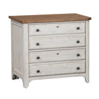 Farmhouse Reimagined Antique White with Chestnut Lateral File