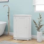 Triangle Corner Storage Cabinet with Shelf - N/A