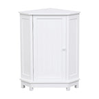 Triangle Corner Storage Cabinet with Shelf - N/A