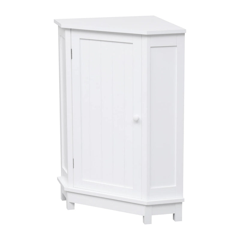 Triangle Corner Storage Cabinet with Shelf - N/A