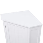 Triangle Corner Storage Cabinet with Shelf - N/A