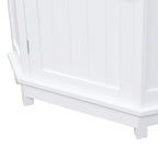 Triangle Corner Storage Cabinet with Shelf - N/A