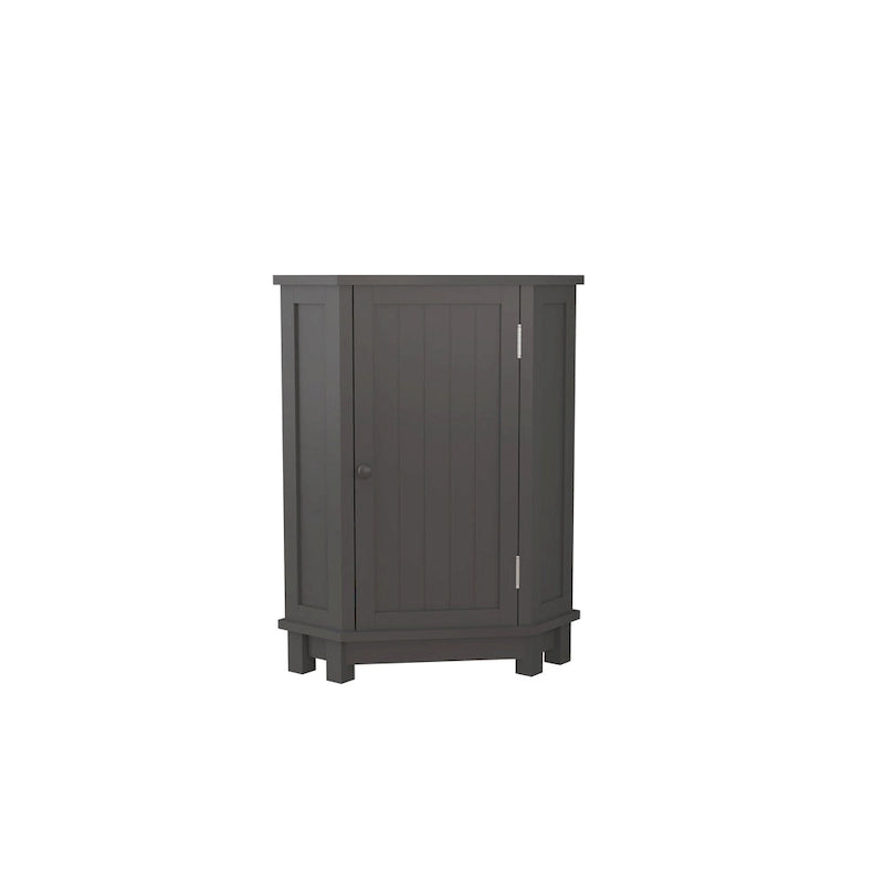 Triangle Corner Storage Cabinet with Shelf - N/A