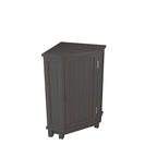 Triangle Corner Storage Cabinet with Shelf - N/A