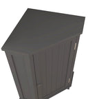 Triangle Corner Storage Cabinet with Shelf - N/A