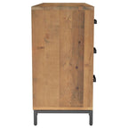 Sideboard Coffee Bar Buffet Cabinet Modern with Drawers Solid Wood Pine - 43.3 x 13.8 x 27.6