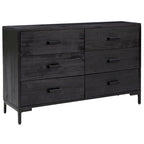 Sideboard Coffee Bar Buffet Cabinet Modern with Drawers Solid Wood Pine - 43.3 x 13.8 x 27.6