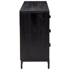 Sideboard Coffee Bar Buffet Cabinet Modern with Drawers Solid Wood Pine - 43.3 x 13.8 x 27.6