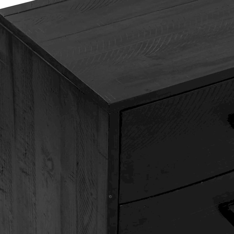 Sideboard Coffee Bar Buffet Cabinet Modern with Drawers Solid Wood Pine - 43.3 x 13.8 x 27.6