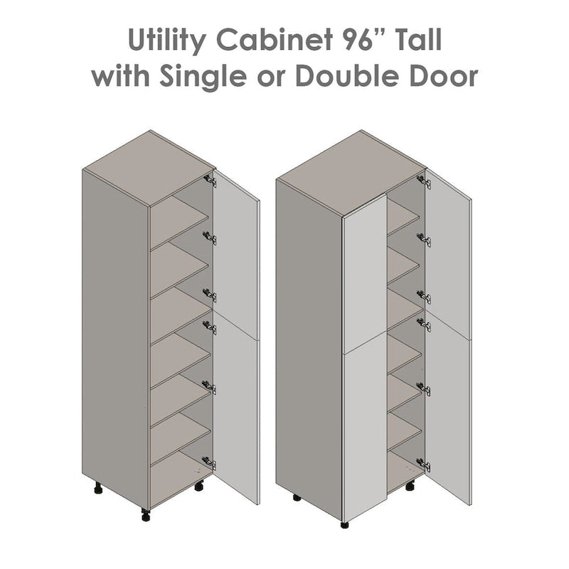 Grey Four-Door Utility Cabinet