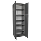 Grey Four-Door Utility Cabinet