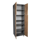 Grey Four-Door Utility Cabinet